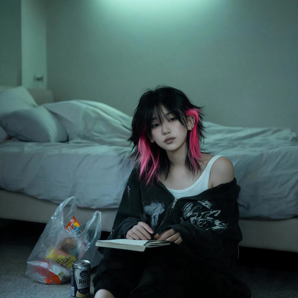 08.04 · Lamella 为 Miya 创作的肖像《between songs》